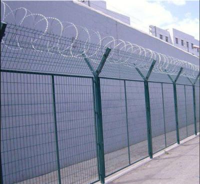 China 2.4m*3m  Y Post  Anti Climb Airport Security Fencing Pvc Coated Mesh Fence for sale
