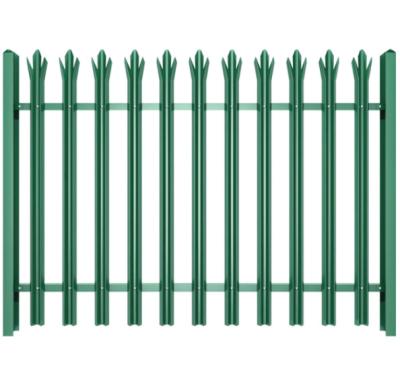 China D Pale W Pale Steel Security Metal Palisade Fencing Rot Proof OEM for sale