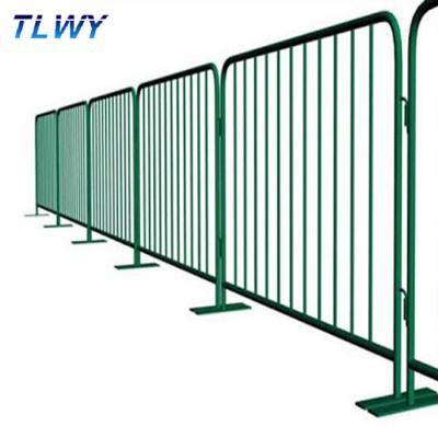 China Removable Pedestrian Fence Panels 42mm O.D. Barrier Crowd Control for sale