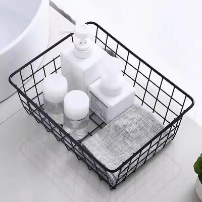 China Pantry Welded Collapsible Wire Mesh Basket PVC Coated Save Small Items for sale