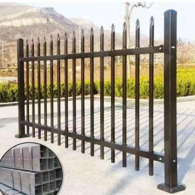 China Rot Proof Heat Treated Metal Palisade Fencing Zinc Steel Fence for sale