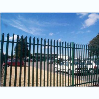 China Outdoor Green Metal Palisade Fencing Hot Dip Galvanized for sale