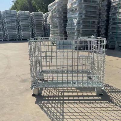 China Line Dia 5.8mm Wire Mesh Pallet Containers Stacking Bins Medium Duty for sale