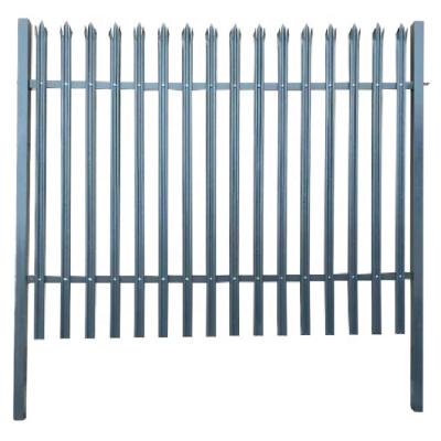 China Height 1.8m 2.4m PVC Security Metal Palisade Fencing M8x30mm for sale
