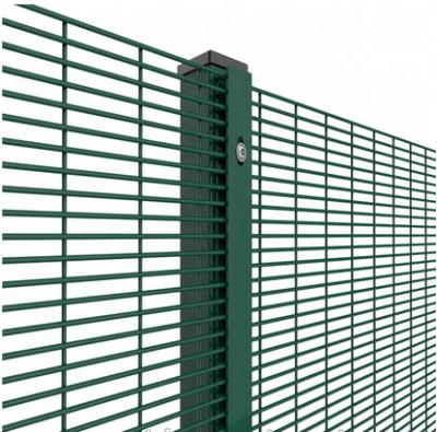 China Hot Dipped Galvanized 358 Welded Mesh Security Fence Anti Corrosion 2.4m High for sale