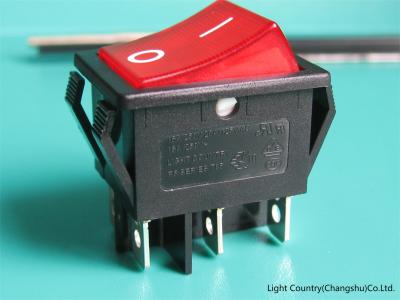 China Interruptor de balancim do tipo R5-15 de Taiwan da boa qualidade, 32*25mm, EM-FORa, lâmpada vermelha, 16A 250V à venda
