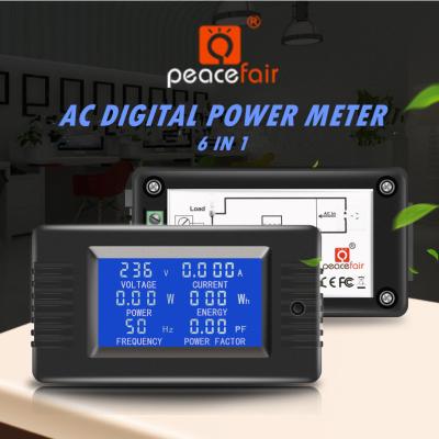 China 80 ~ 260V AC Digital Voltage Meter LCD Display CE / FCC for sale