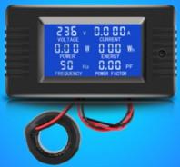 China 100A Digital Meter Ammeter Voltmeter With Coil CT LCD Display CE FCC for sale