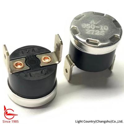 中国 16A 250V Ksd301 Thermal Switch Industrial ESD Level Black Phenolic Case UL CE VDE CQC Certification 販売のため