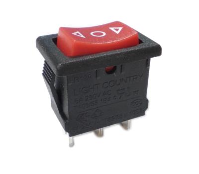 China Taiwan Light Country ON-OFF-ON 3 or 4 terminals Rocker Switch for sale