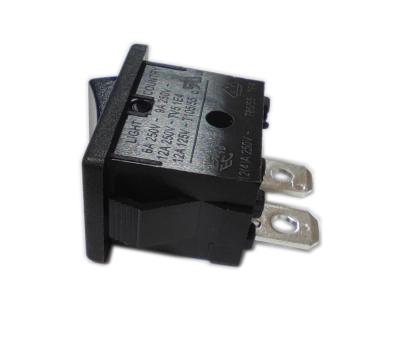 China 10000 Cycles R19-10 Rocker Switch Copper Silver Plated Terminal PA66/PC Housing for sale