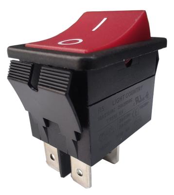China Big Current Special Customized Red R5-5 Rocker Switch, 32*25mm, 20A 125V, UL VDE for sale