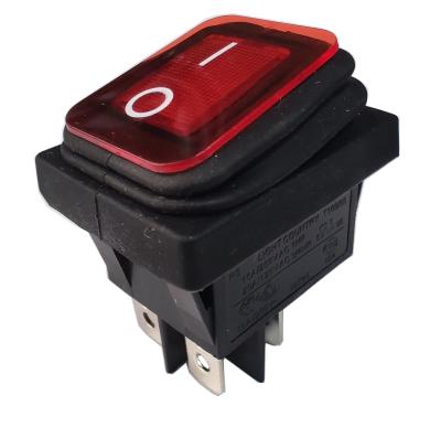 China Factory Light Country R5-7 Water-resistant Power Switch, 32*25mm, Red Light, UL TUV CE CQC. for sale