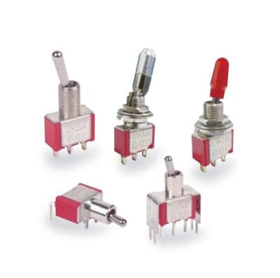 China Stainless Steel Housing Mini Toggle Switch , On Off On Toggle Switch 1M Series for sale
