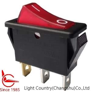 China Good Quality ON-OFF Rocker Switch with Red light,16A 250V, UL VDE for sale