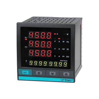 China High Accuracy 3 Phase Multifunction Power Mete Modbus RTU Protocol DW9E Series for sale