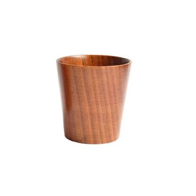 China Vintage Reusable Wooden Drinking Cups 250ml 270ml 300ml Handmade Wooden Coffee Mug for sale