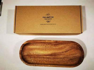 Китай Универсальный прямоугольный деревянный поднос блюда закуски плода моды плиты 25cm продается