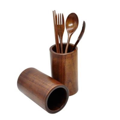 China Household Teak Wooden Utensil Set Acacia Kitchen Cooking Spoon For Non Stick Pan for sale