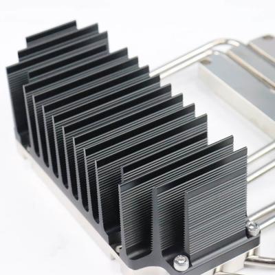 China Heat Sink Welding Aluminum Profile LED Heat Sink With Welding Copper Heat Pipe for sale