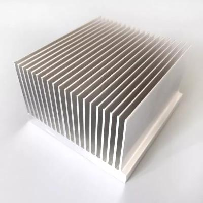 China ADC12 Silver Finishing Aluminium Extrusion Heat Sink With deburring Process for sale