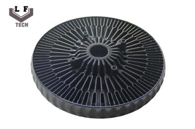 China Sun Flower Aluminium Die Castings LED Heatsink With  Black Hard Anodize for sale