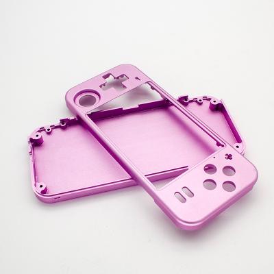 China Customized CNC Machined Aluminum Parts Pink Electroplating Phone Case CNC Metal Parts for sale