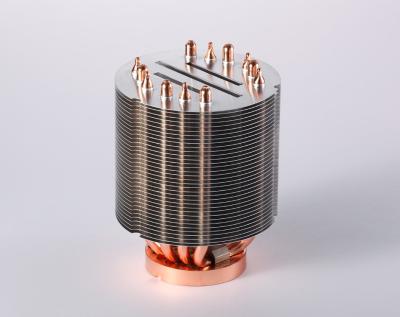 China Customized Copper CPU Heatsink IP55 Anodizing / Passiviation OEM/ODM for sale