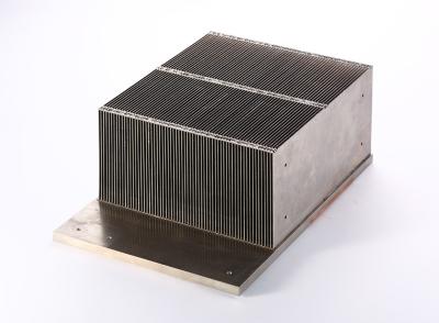 China IP55 Copper Pipe Heat Sink With Die Casting Process And Black Anodize for sale