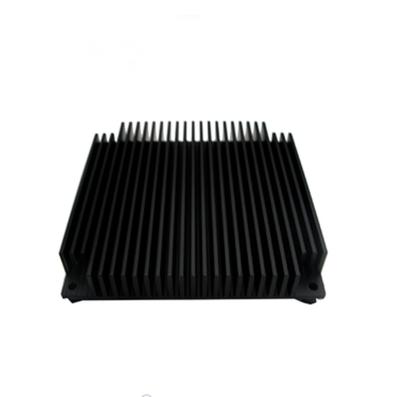 China Black Anodize Extruded Big Power Aluminum Heat Sink For Solar Energy Equipment for sale