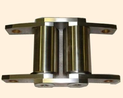 China Aluminum / SS Lathe Fabrication CNC Machining Process Hydraulic Cylinder Fixing Mounting Parts for sale