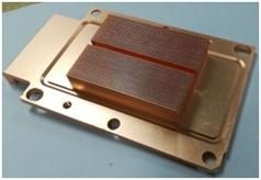 China Customized Copper Heat Sink Skived Fin Heat Sink Copper Cooler For Automotive for sale