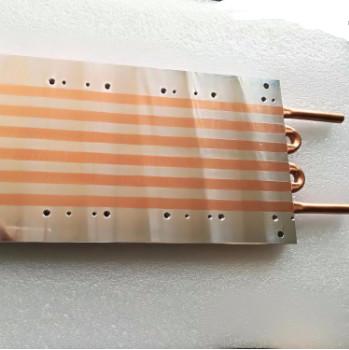 China Accuracy Copper Pipe Heat Sink / Cold Plate Heat Sink For Solar Panel for sale