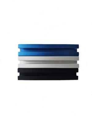 China Kundenspezifisches verdrängtes Aluminiumprofil, schwarzes silbernes Blau anodisierte verdrängtes Aluminiumprofil zu verkaufen