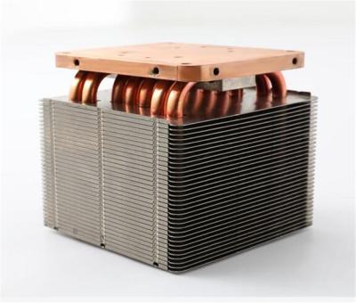 China Squared Copper Pipe Electronic Heat Sink , Sintered Laptop Cpu Heatsink for sale