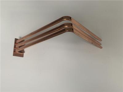 China Flattened Brazing Copper Pipes bended And Flattened Welding With Copper Base Plate for sale