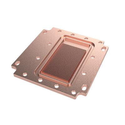 China CNC Machining Copper Skiving Fin Heatsink For Water Cooling for sale