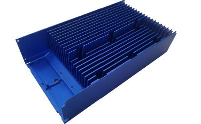 China Blue Anodised Large Section Extrusion Heat Sinks , 6063 T5 Heatsink Extrusion Profiles for sale