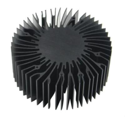 China Customized Extruded Round Sunflower Radiator Aluminum Heatsink Profile Extrusion for LED Lighting for sale