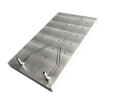 China OEM Liquid Water Cooling Plate With Stainless Steel Tube Heatsink Aluminum Liquid Cold Plate for sale