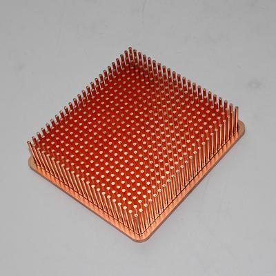 China LF C1100 Strips Skived Fin Copper Pipe Heat Sink For Automotive for sale