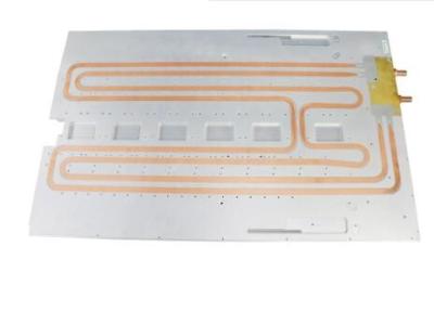 China La fricción revuelve la placa de soldadura de la refrigeración por agua con el conector de cobre amarillo para el equipo del laser en venta