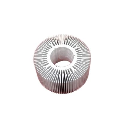 China Silver Anodize 45 Watt Aluminum Heat Sinks Extrusions LED Light Heat Sink for sale