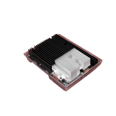 China Silver Anodize Aluminum Extruded Heat Sink Thermal Resistance For Computer for sale