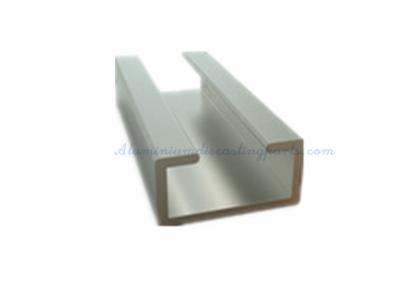 China Anodizing Silver Extruded Aluminum Channel For Door And Window for sale