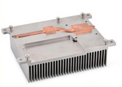 China Medical Aluminum Copper Pin Fin Heat Sink With 1pc Heat Pipe for sale