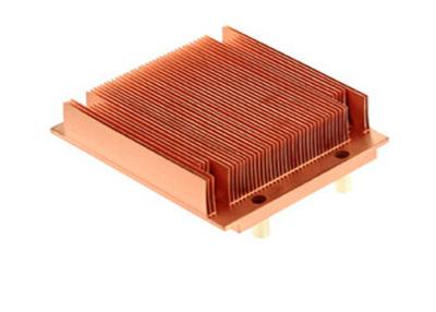 China Brass / Bronze Copper Heat Sink , CPU Cooler Extrusion Heat Sink for sale