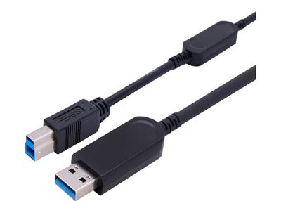 China EDID CEC HDCP2.2 HDR Active Optical Cable USB 3.0 AM To BM for sale