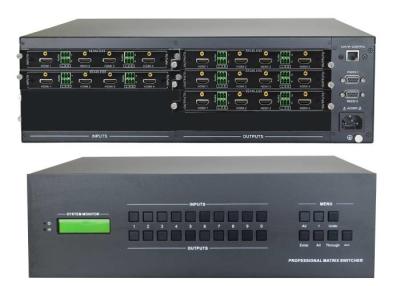 China 8-Ch 4k HDMI Input 16-Ch 4k Hdmi Output Video Matrix Switcher With Wall Mounted for sale
