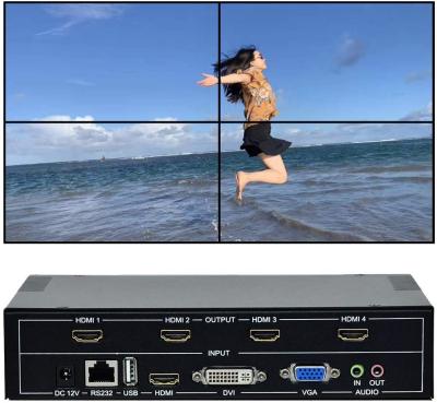 China controlador video sem emenda video da parede do controlador 2x2 3X3 lcd da parede de 1x2 1x3 2x1 3x1 à venda